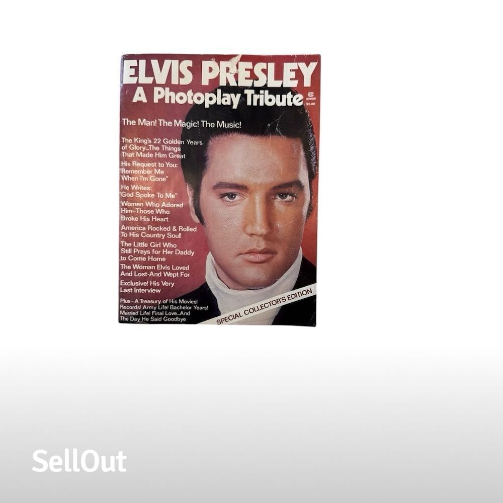 Elvis Presley: A Photoplay Tribute 1977 Special Collector's Edition Magazine